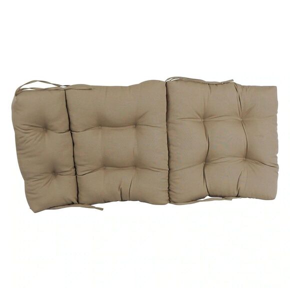 Tan Garden Tufted Seat Cushion Home Decor High Back Chair Recliner Cushion 45x22 - Picture 3 of 3